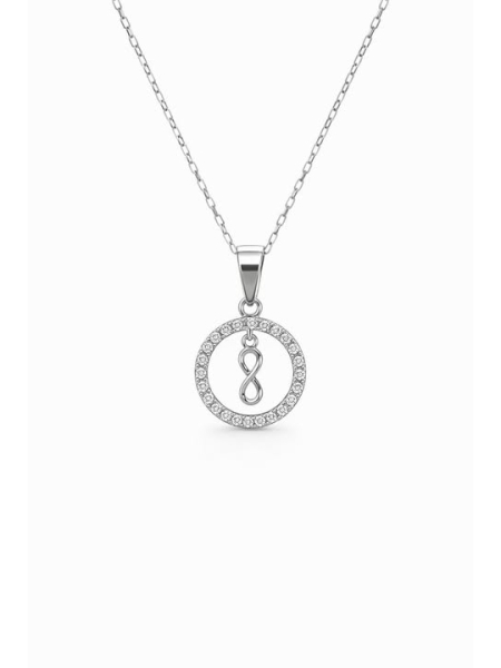 Acquista ora collana cerchio con infinito pendente su elefantebianco.jewelry