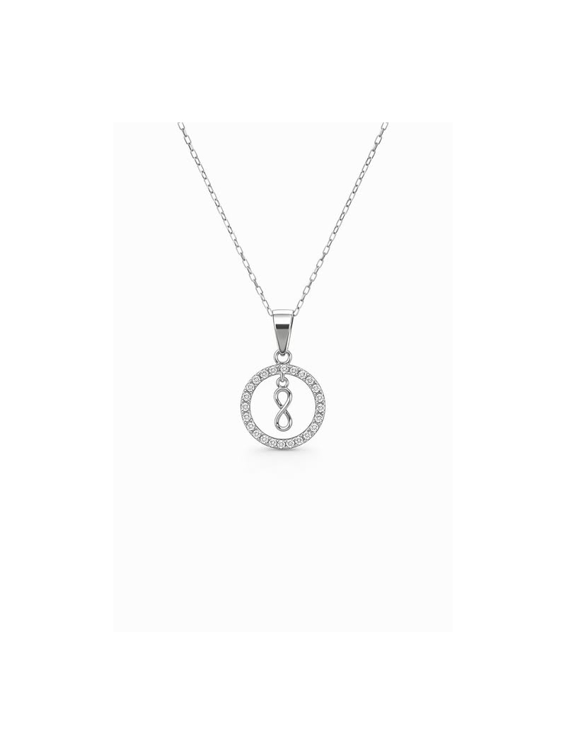 Acquista ora collana cerchio con infinito pendente su elefantebianco.jewelry