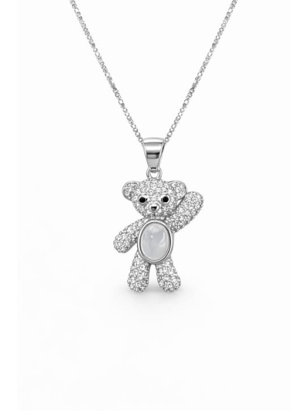 Acquista ora collana orsetto e madreperla su elefantebianco.jewelry