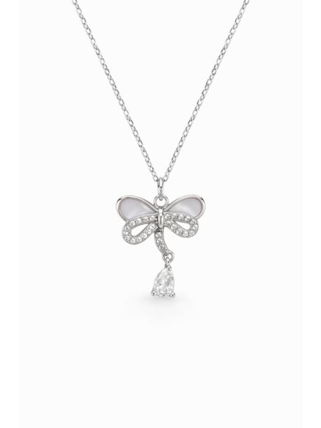 Acquista ora collana fiocco madreperla su elefantebianco.jewelry