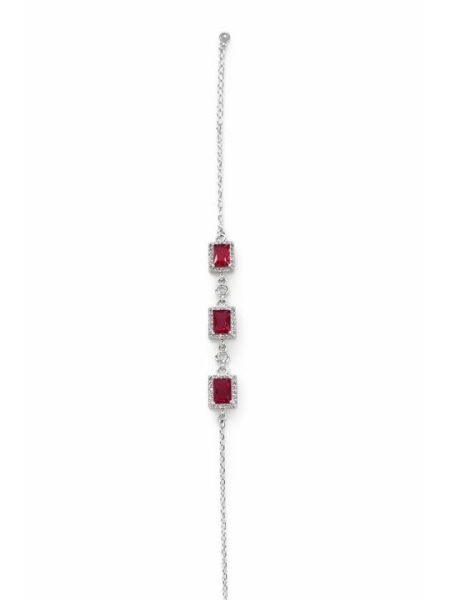 Acquista ora bracciale rettangoli rossi su elefantebianco.jewelry