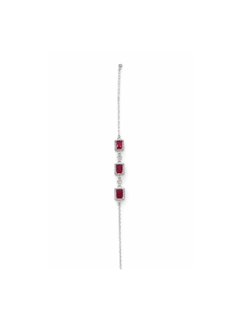 Acquista ora bracciale rettangoli rossi su elefantebianco.jewelry