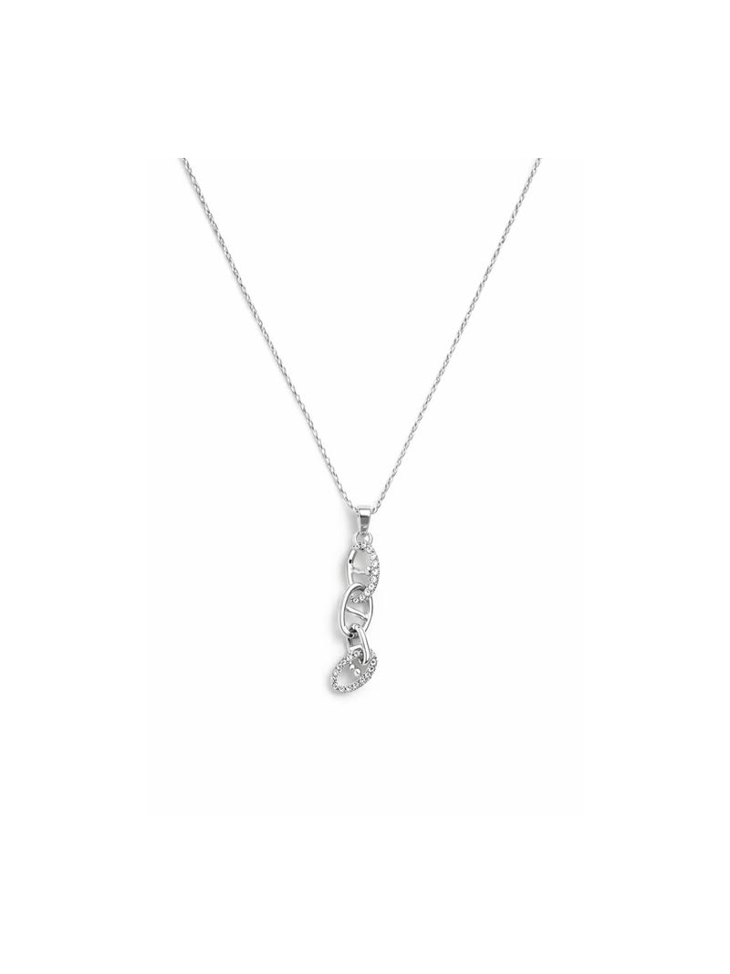 Acquista ora collana tre maglie ovali intrecciate su elefantebianco.jewelry