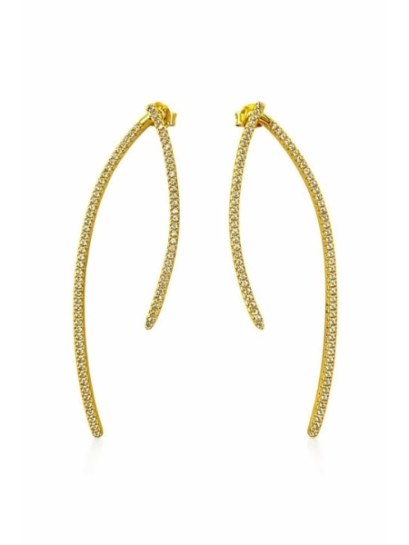 Acquista ora orecchini incrociati gold su elefantebianco.jewelry