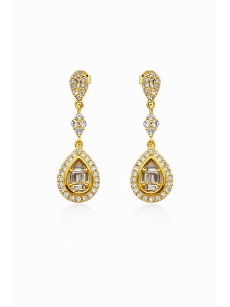 Acquista ora orecchini pendenti goccia gold su elefantebianco.jewelry