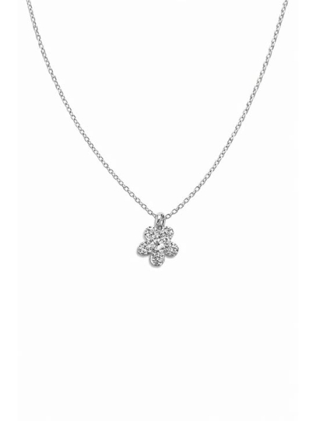Acquista ora collana fiore zirconato su elefantebianco.jewelry