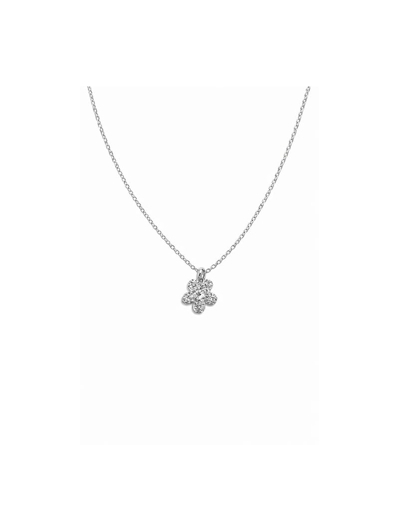 Acquista ora collana fiore zirconato su elefantebianco.jewelry