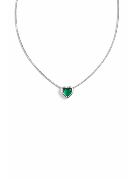 Acquista ora collana cuore incastonato su elefantebianco.jewelry 2