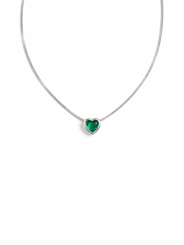 Acquista ora collana cuore incastonato su elefantebianco.jewelry