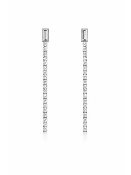 Acquista ora orecchino tennis con baguette su elefantebianco.jewelry
