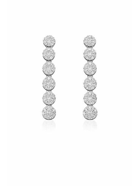 Acquista ora orecchini 6 fiori zirconati su elefantebianco.jewelry