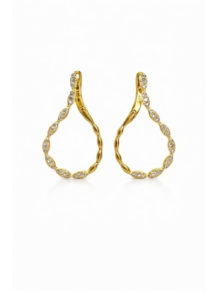 Acquista ora orecchini spirale con zirconi gold su elefantebianco.jewelry