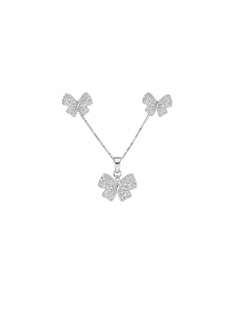 Acquista ora completo fiocco zirconato su elefantebianco.jewelry
