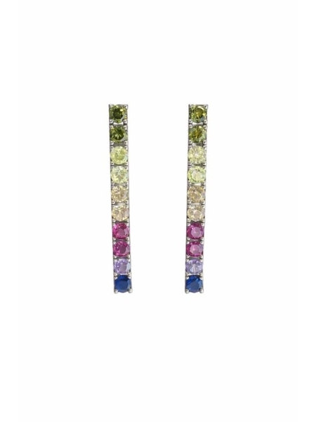 Acquista ora orecchini tennis multicolore su elefantebianco.jewelry