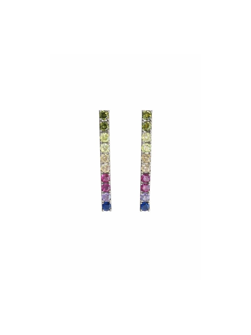 Acquista ora orecchini tennis multicolore su elefantebianco.jewelry