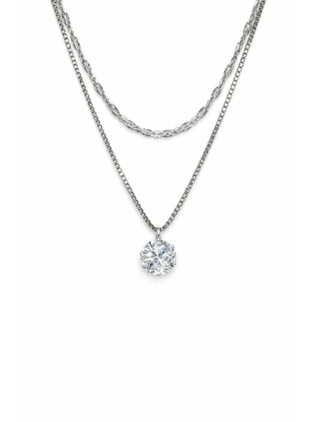 Acquista ora collana doppio filo punto luce tondo su elefantebianco.jewelry