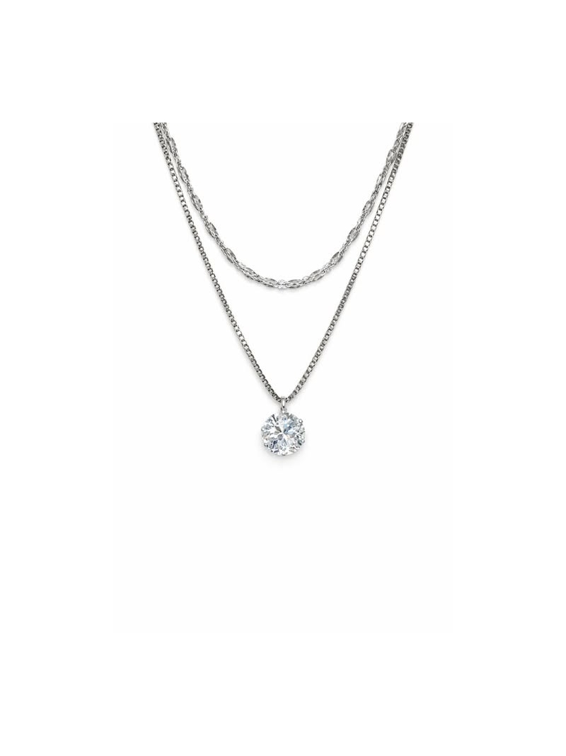 Acquista ora collana doppio filo punto luce tondo su elefantebianco.jewelry