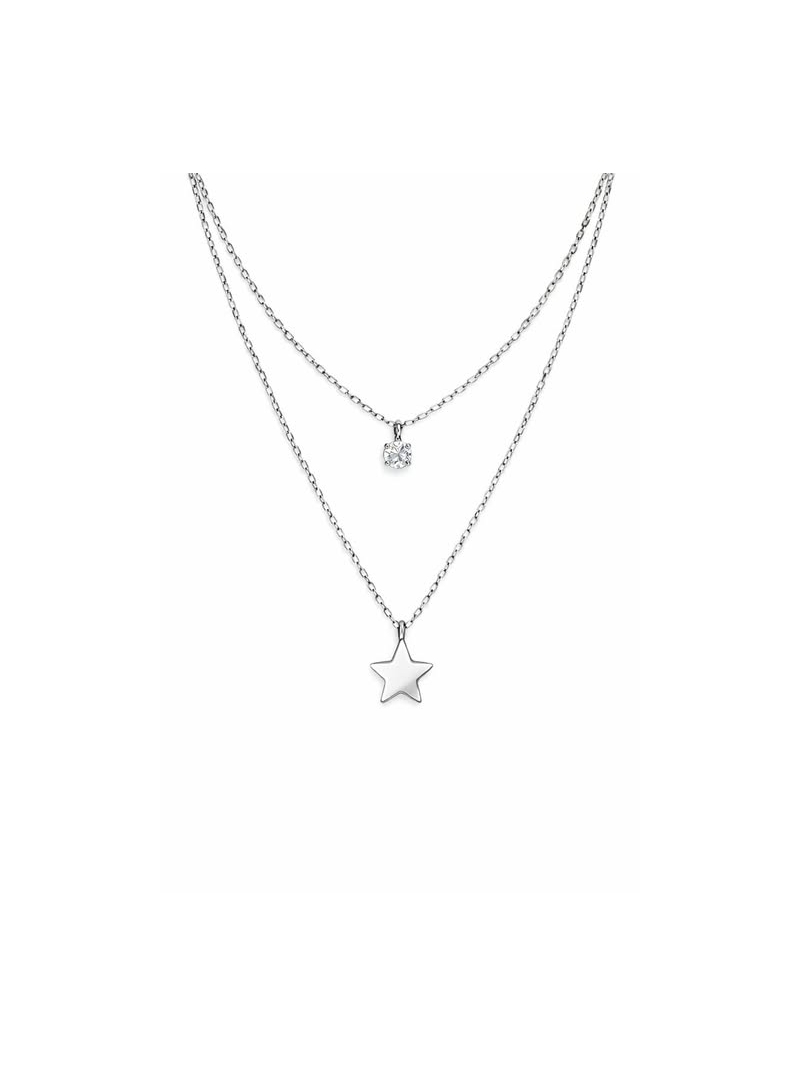 Acquista ora collana doppio filo punto luce e stella su elefantebianco.jewelry