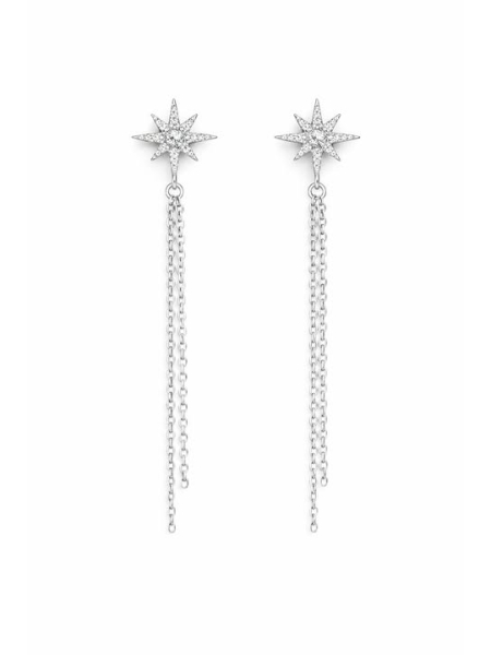 Acquista ora orecchini stella polare pendente su elefantebianco.jewelry