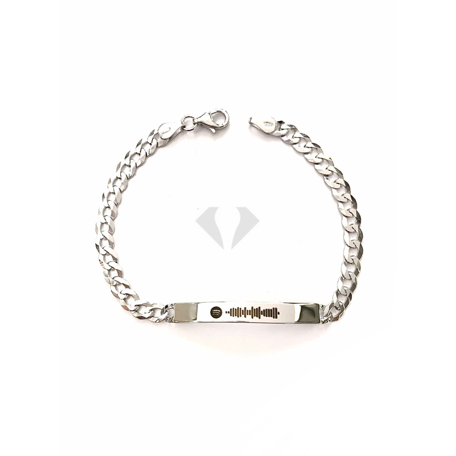 Acquista ora Bracciale spotify  in argento 925% su elefantebianco.jewelry