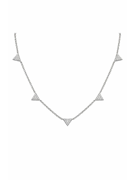 Acquista ora collana triangolini zirconati su elefantebianco.jewelry
