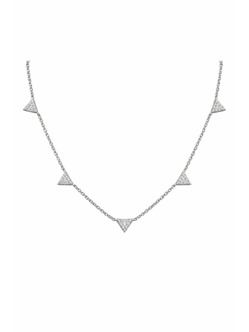 Acquista ora collana triangolini zirconati su elefantebianco.jewelry