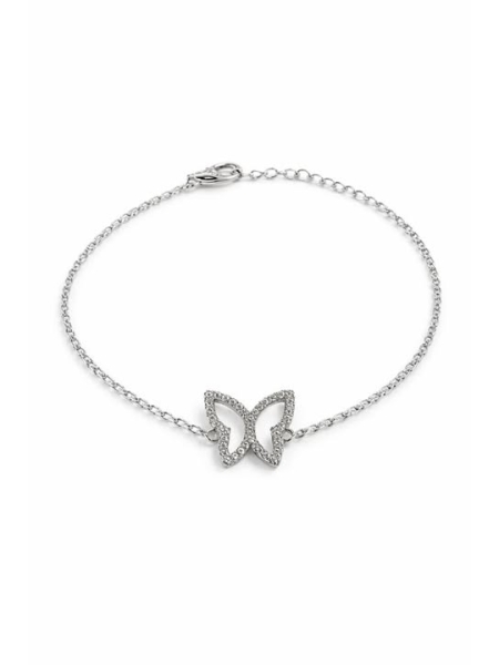 Acquista ora bracciale farfalla zirconata su elefantebianco.jewelry
