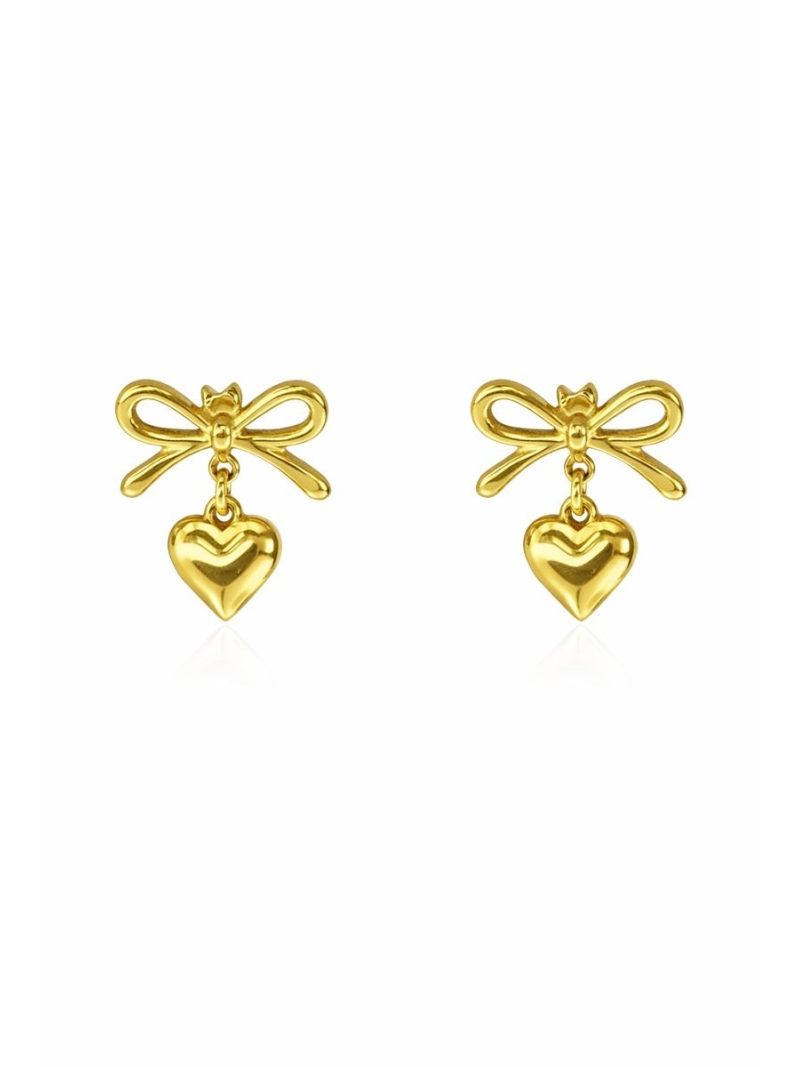 Acquista ora orecchini fiocco e cuore su elefantebianco.jewelry