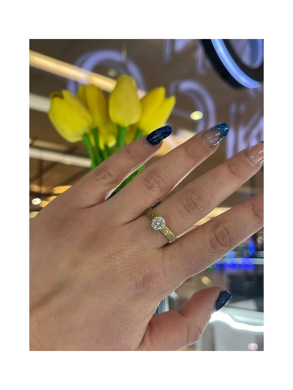 Acquista ora anello con greca  in oro 750 su elefantebianco.jewelry
