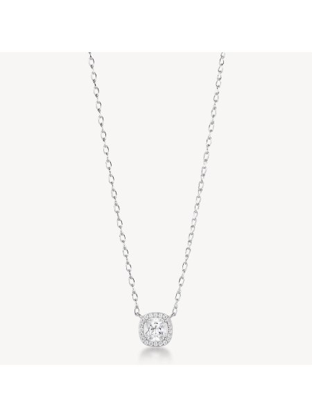 Acquista ora collana punto luce quadrato baguette su elefantebianco.jewelry
