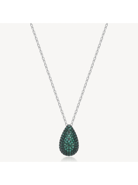 Acquista ora collana goccia zirconata su elefantebianco.jewelry 2