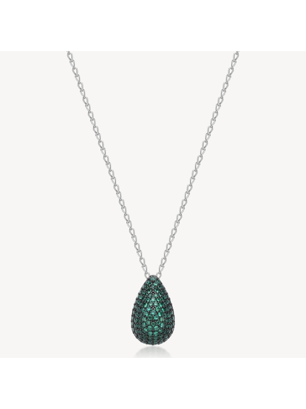 Acquista ora collana goccia zirconata su elefantebianco.jewelry