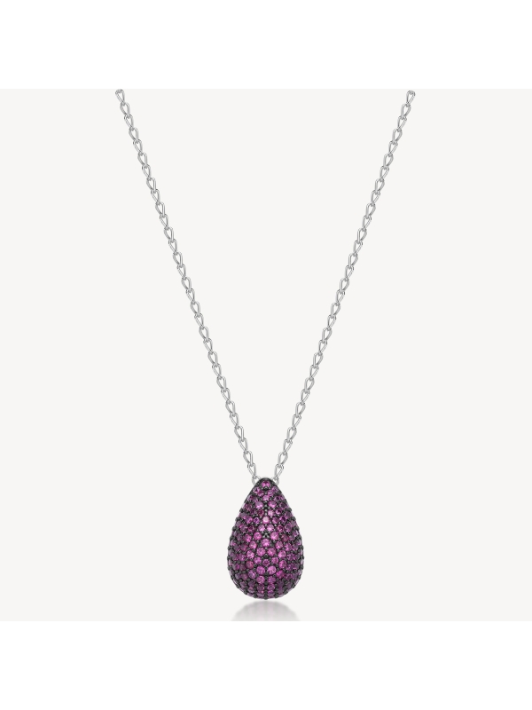 Acquista ora collana goccia zirconata su elefantebianco.jewelry
