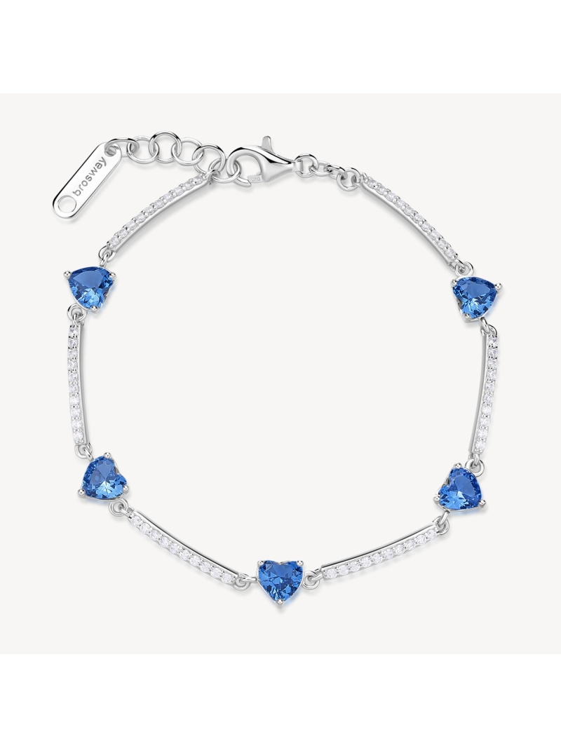 Acquista ora brazcciale cuor e fascia di zirconi su elefantebianco.jewelry