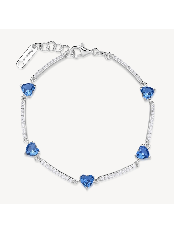 Acquista ora brazcciale cuor e fascia di zirconi su elefantebianco.jewelry