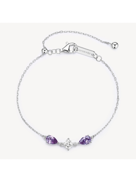 Acquista ora bracciale due gocce e punto luce centrale su elefantebianco.jewelry