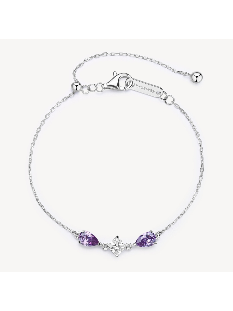 Acquista ora bracciale due gocce e punto luce centrale su elefantebianco.jewelry