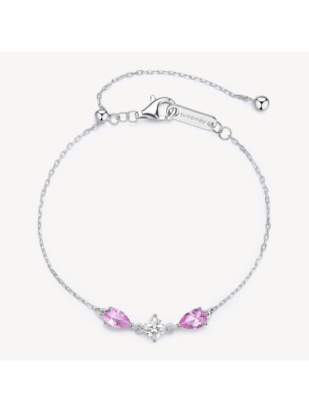 Acquista ora bracciale due gocce e punto luce centrale su elefantebianco.jewelry 2