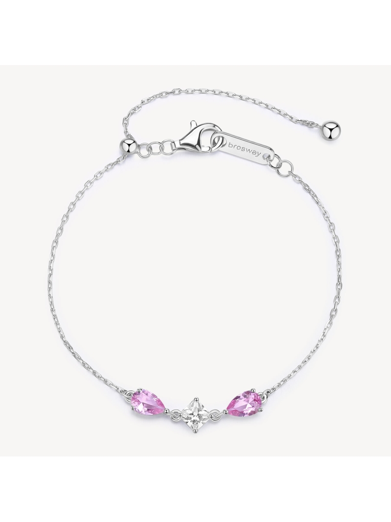 Acquista ora bracciale due gocce e punto luce centrale su elefantebianco.jewelry