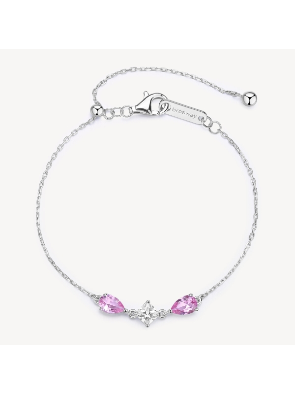 Acquista ora bracciale due gocce e punto luce centrale su elefantebianco.jewelry