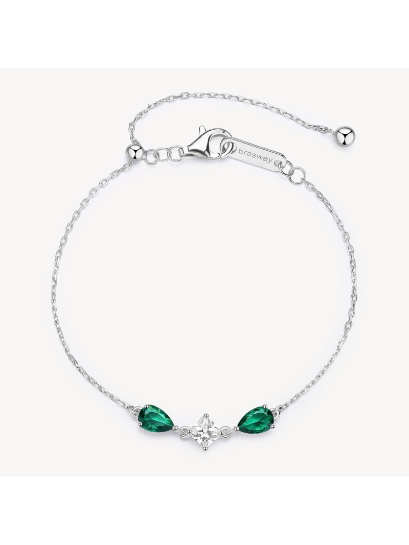 Acquista ora bracciale due gocce e punto luce centrale su elefantebianco.jewelry