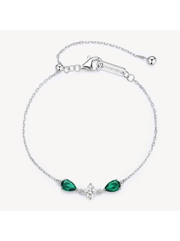 Acquista ora bracciale due gocce e punto luce centrale su elefantebianco.jewelry