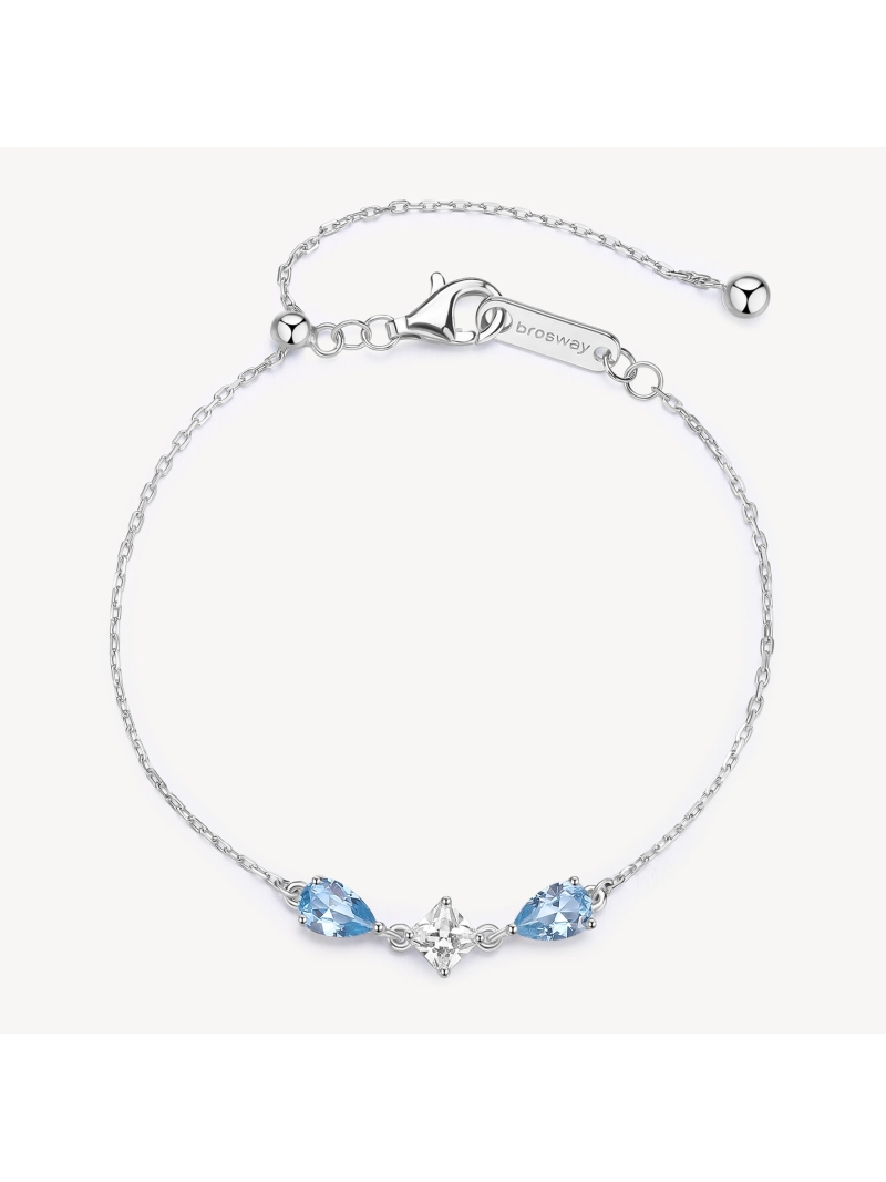 Acquista ora bracciale due gocce e punto luce centrale su elefantebianco.jewelry
