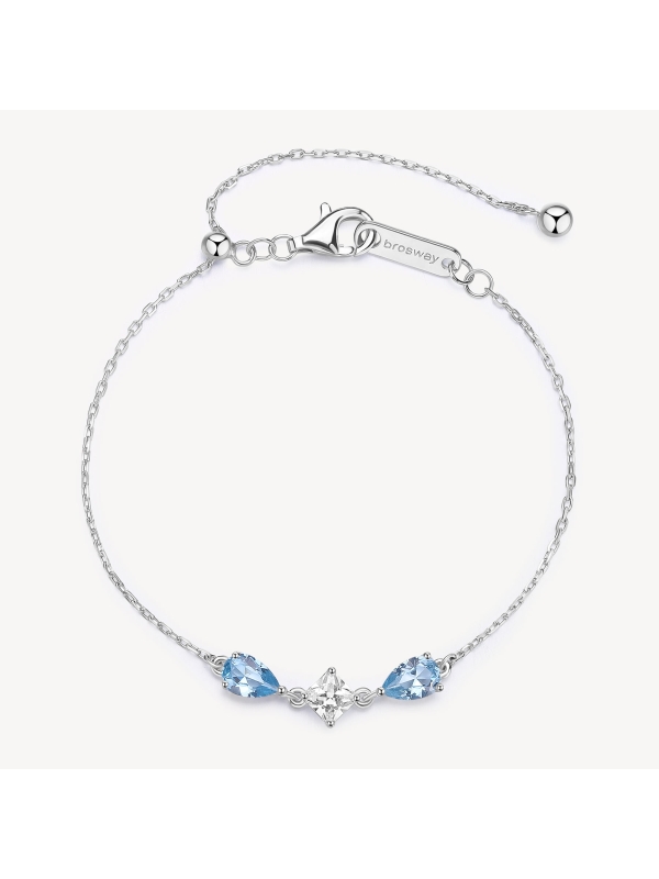 Acquista ora bracciale due gocce e punto luce centrale su elefantebianco.jewelry