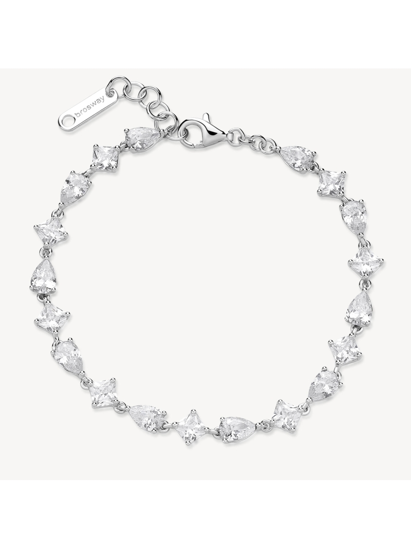 Acquista ora bracciale alternato goccia e quadrato su elefantebianco.jewelry