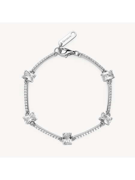 Acquista ora bracciale baguette e fascia di zirconi su elefantebianco.jewelry