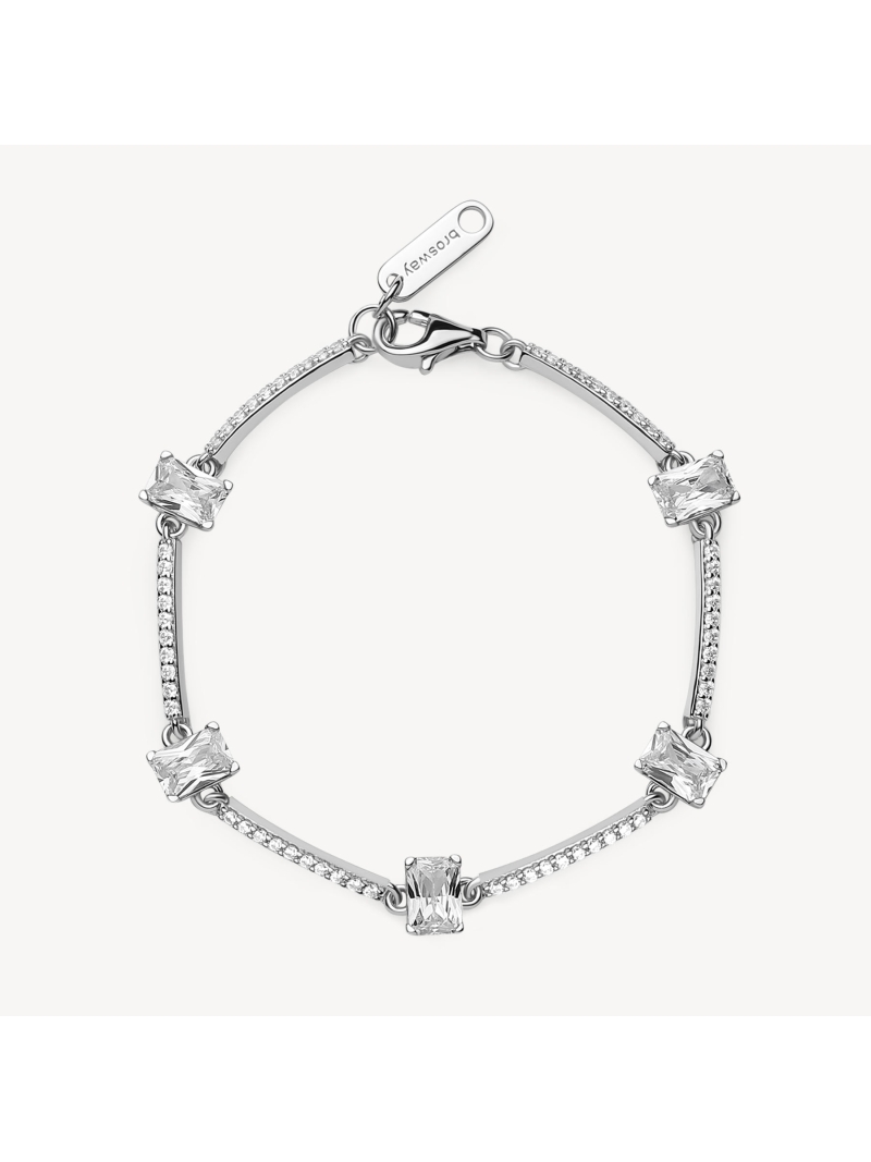Acquista ora bracciale baguette e fascia di zirconi su elefantebianco.jewelry