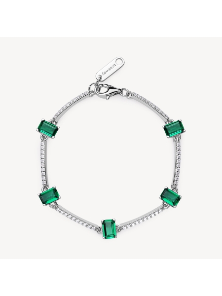 Acquista ora bracciale baguette e fascia di zirconi su elefantebianco.jewelry 2