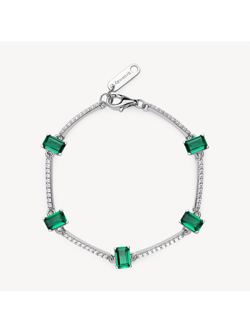Acquista ora bracciale baguette e fascia di zirconi su elefantebianco.jewelry