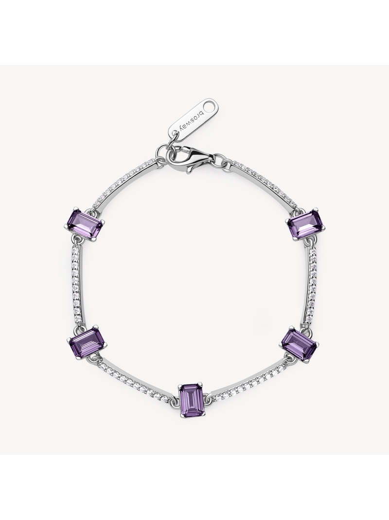 Acquista ora bracciale baguette e fascia di zirconi su elefantebianco.jewelry